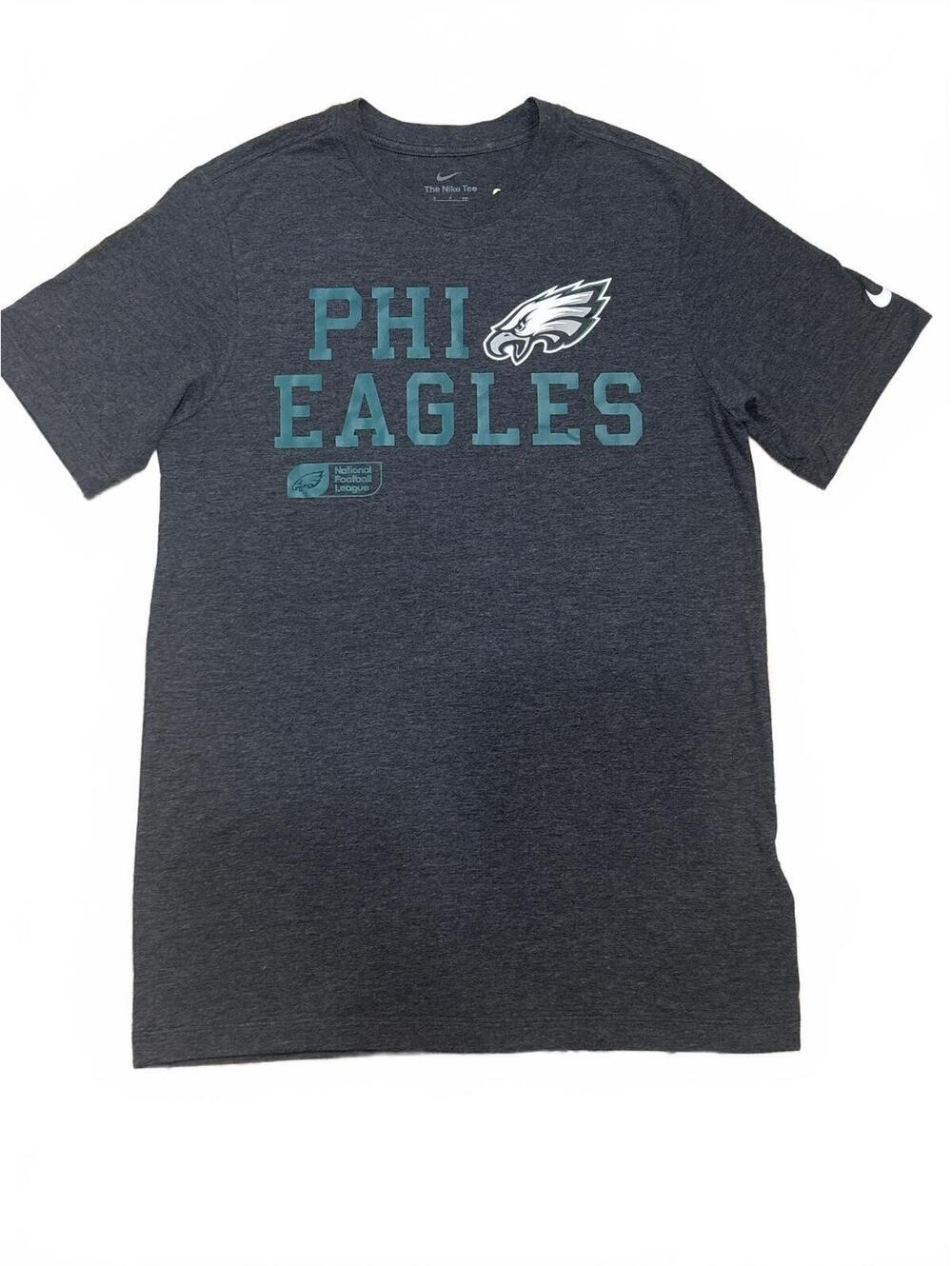 Nike Philadelphia Eagles Gray Graphic Tee Shirt Size Small